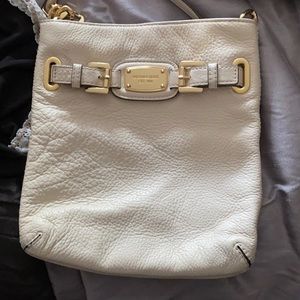 White MK cross body bag